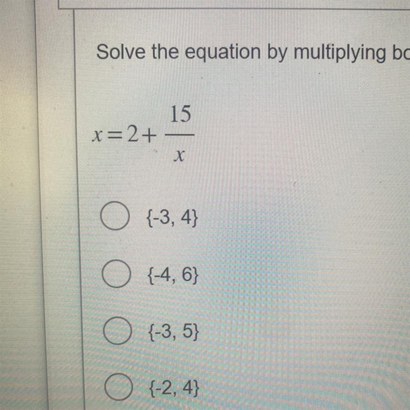 Solve the equation by multiplying both sides by the LCD.-example-1