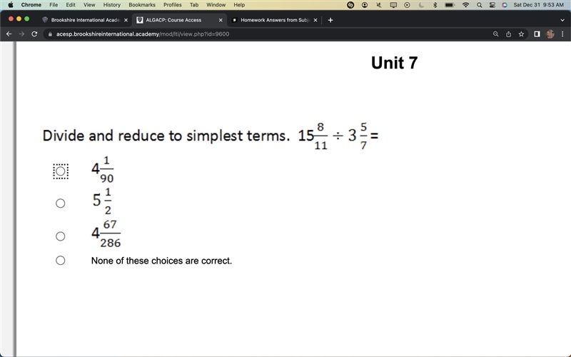 Divide and reduce to lowest to terms-example-1