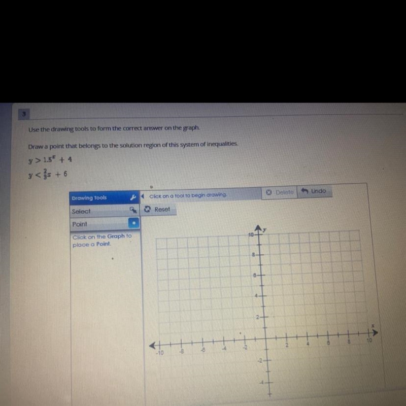 Use the drawing tools to form the correct answer on the graph. Graph the System of-example-1