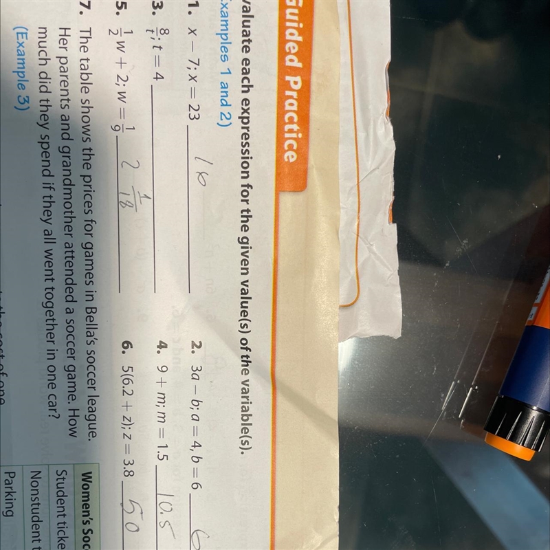 Need help with number 3 8/t; t = 4-example-1