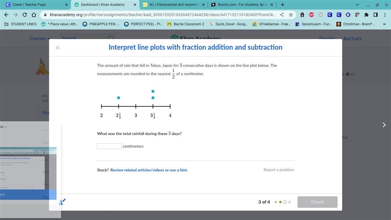 Hi my name is Leah and I need help with my homework that's on Ken Academy I'm in the-example-1