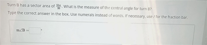 How do I find the central angle for turn b?-example-1