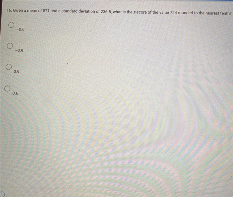 What is the z-score of the value 724 rounded to the nearest tenth?-example-1