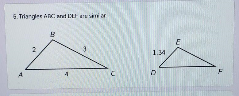 What is the scale factor that creates the copy triangle DEF-example-1