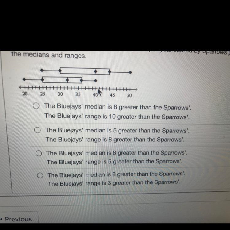 The Bluejays and the Sparrows are two baseball teams. Rajib recorded the number of-example-1