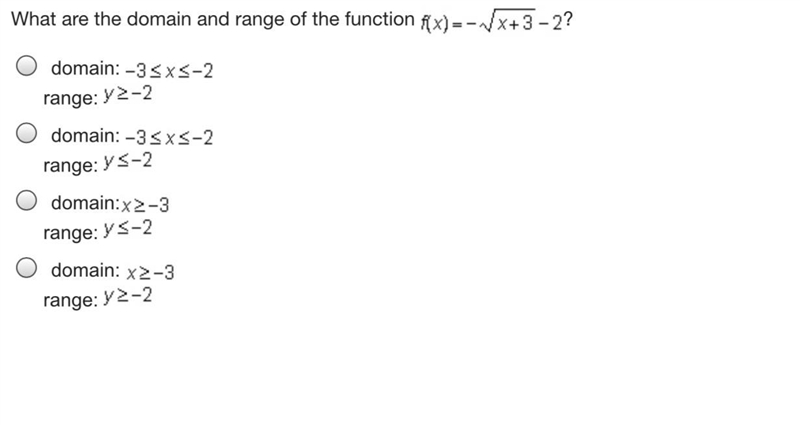 What are the domain and range of the function-example-1