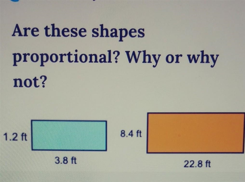 Are dose sahpes proportional why why not pic is below-example-1