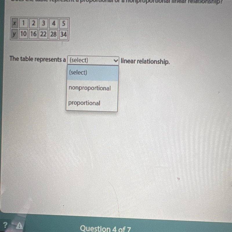 Is this non proportional or proportional-example-1