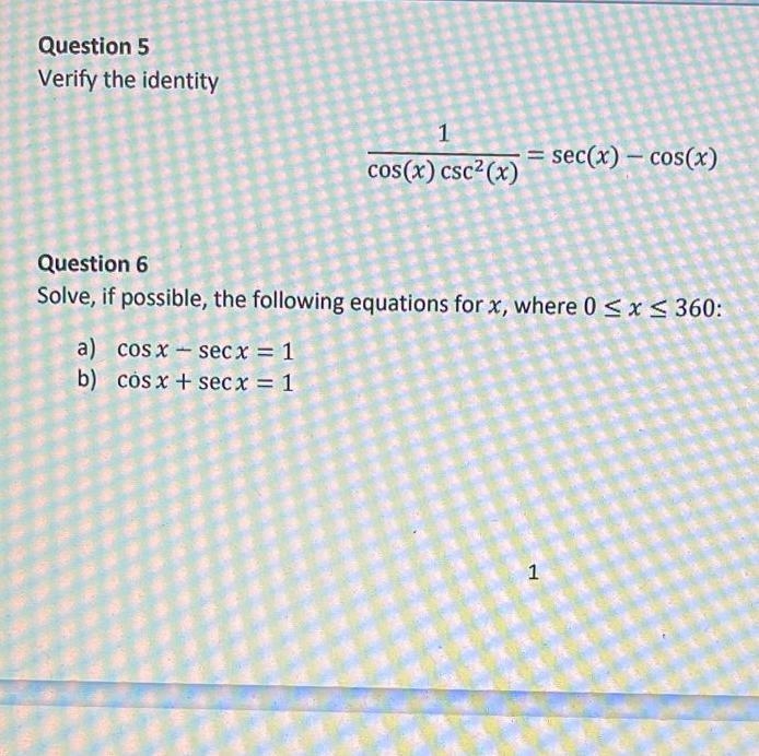 Hello, can you please help me solve question five !-example-1