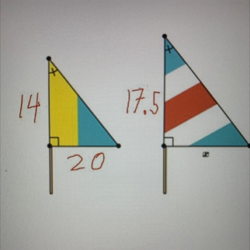 Solve for x. A) 14 B) 20 C) 22 D) 25-example-1