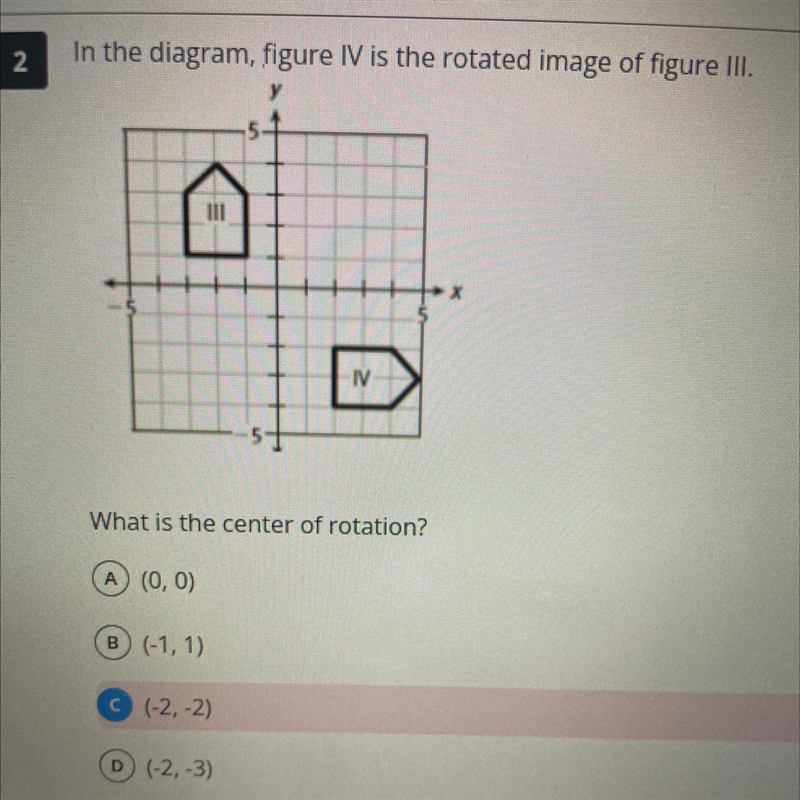 PLEASE HELP!!What is the center of rotation I need an explanation too :)))-example-1