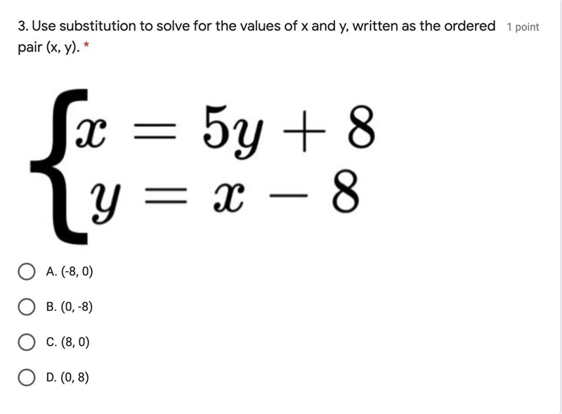 Use substitution to solve for the values of x and y, written as the ordered pair (x-example-1