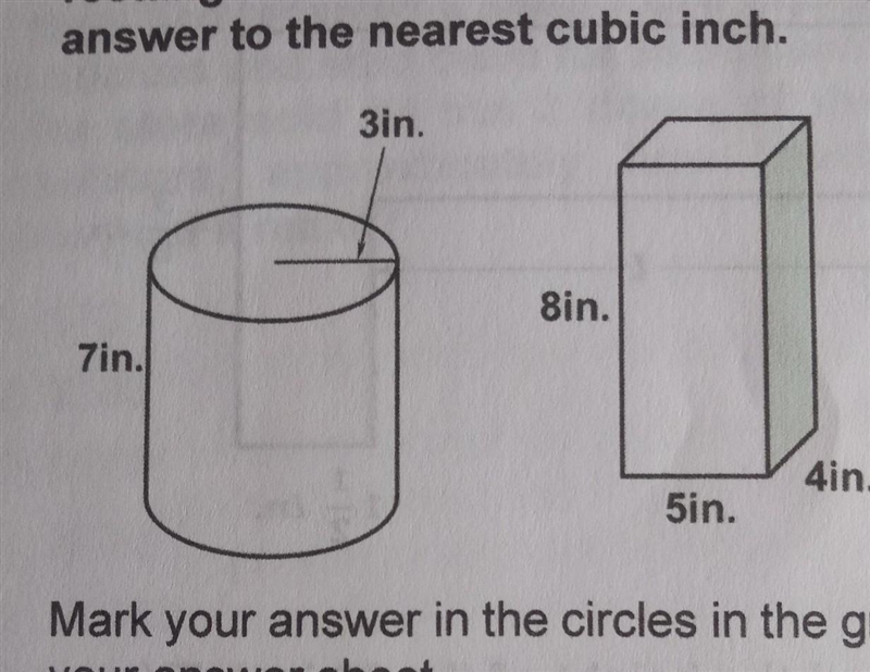 22. Find the difference between the volume of the cylinder and the volume of the rectangular-example-1