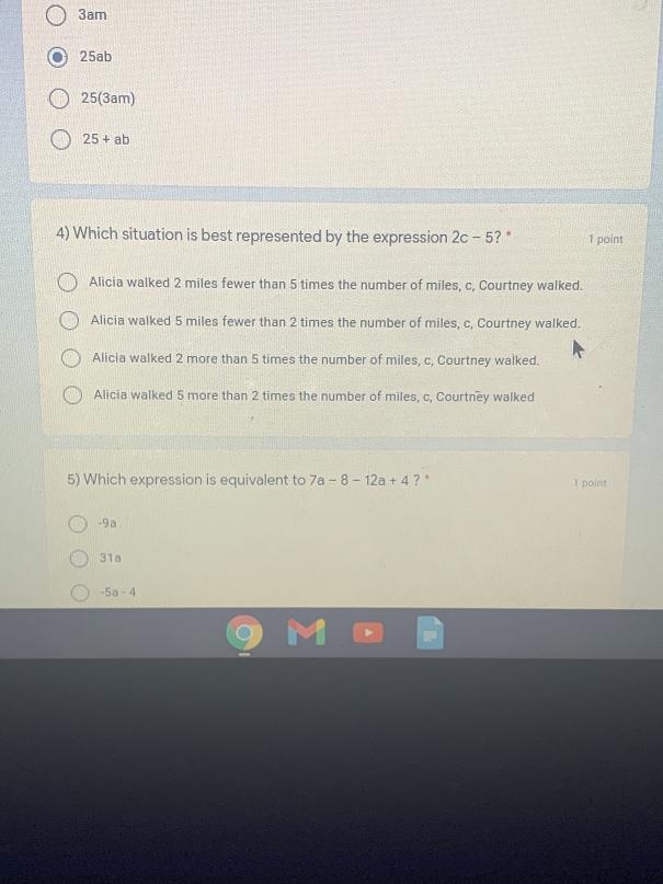 Which situation is best represented by the expression 20 - 5?-example-1