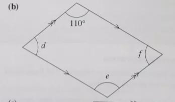 How do I find the missing angles marked by letters in this parallelogram-example-1