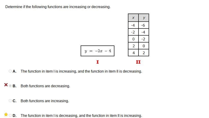 Question 1. Compare the y-intercepts and the rates of change of the following items-example-2