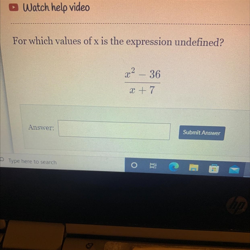 For which values of x is the expression undefined-example-1