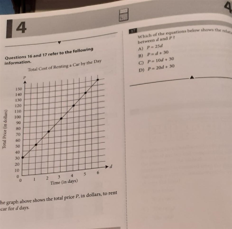 Which of the equations below shows the relationship between d and p?-example-1