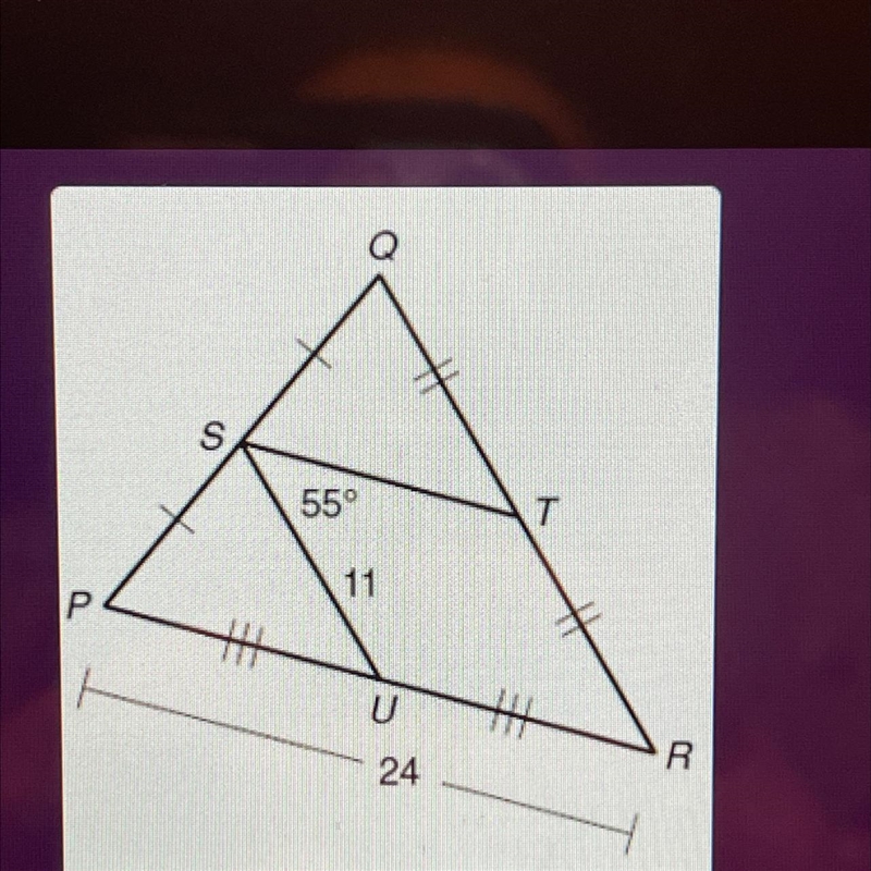 Q. Find the measure of QR-example-1