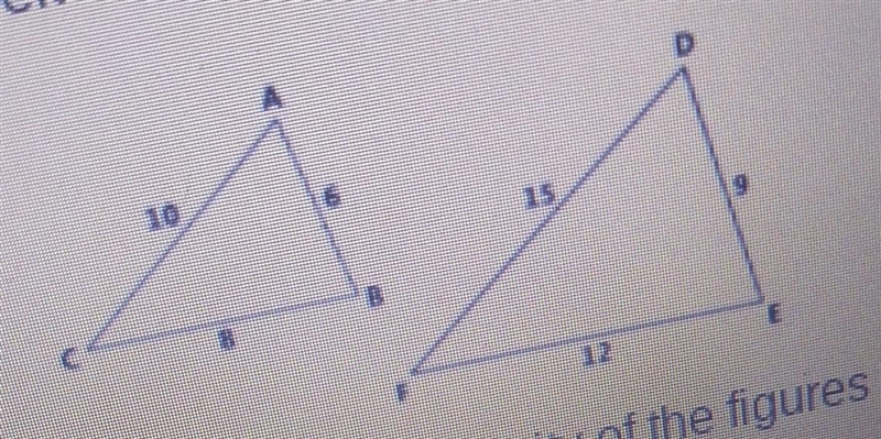 if the ratio of similarity of the figures above is 2/3, then what is the ratio of-example-1