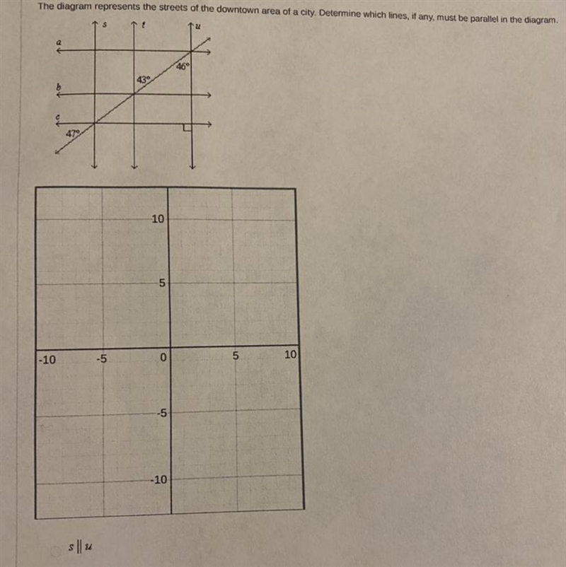 The diagram represents the streets of the downtown area of a city. Determine which-example-1