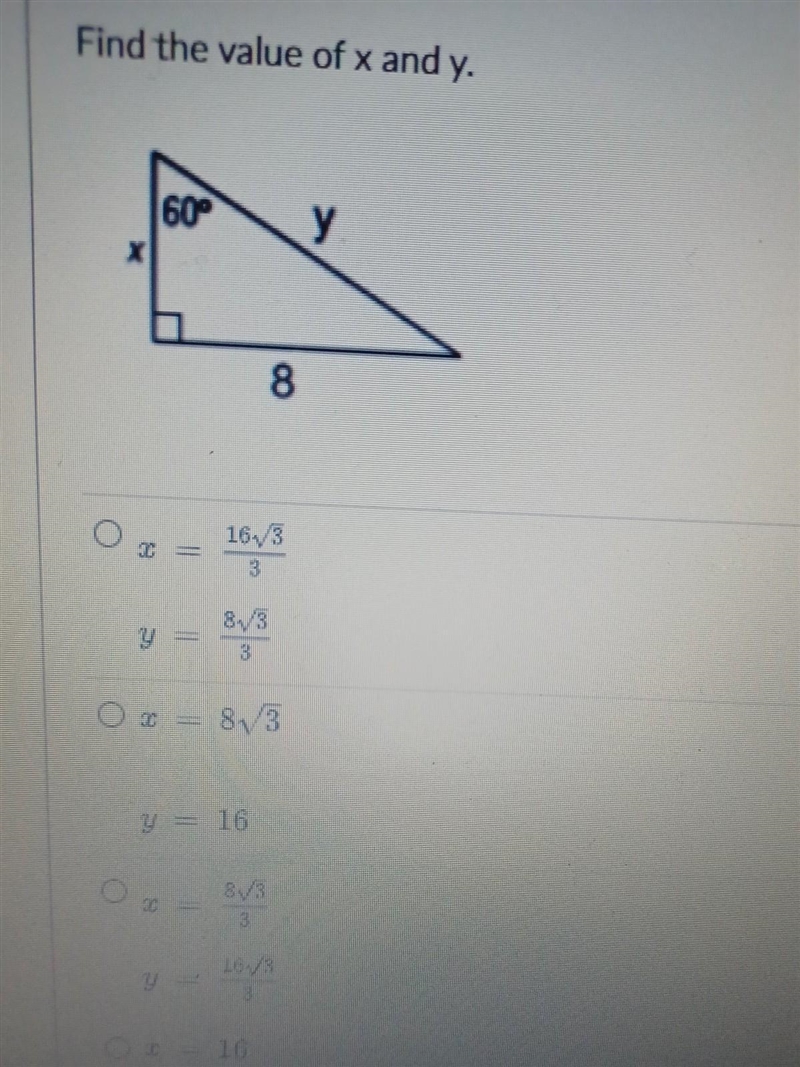 Find the value of x and y. ​-example-1