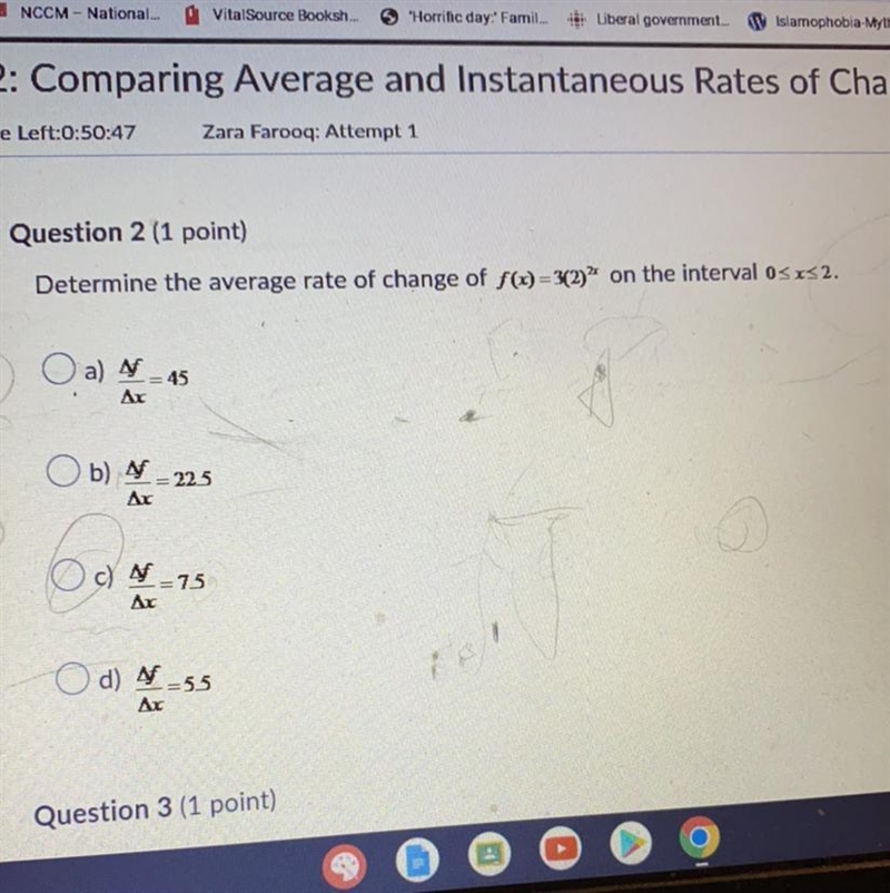 How to determine the average rate of change with an interval-example-1