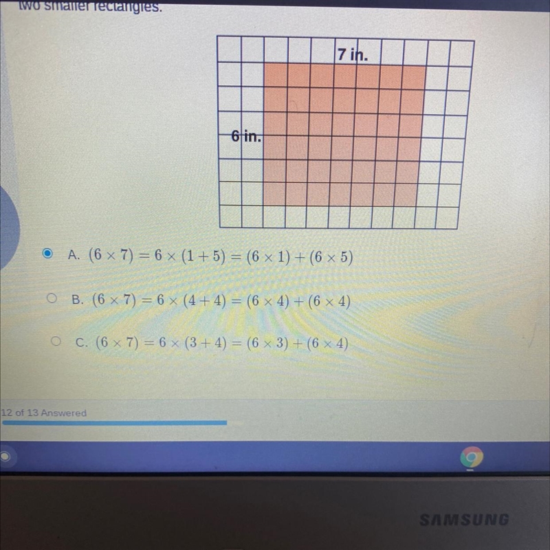 Select the number sentence that illustrates the associative property of multiplication-example-1