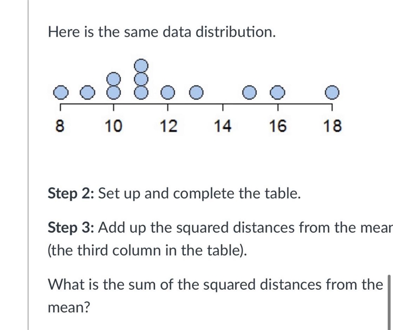 What is the sum of the squared distances from the mean?-example-1