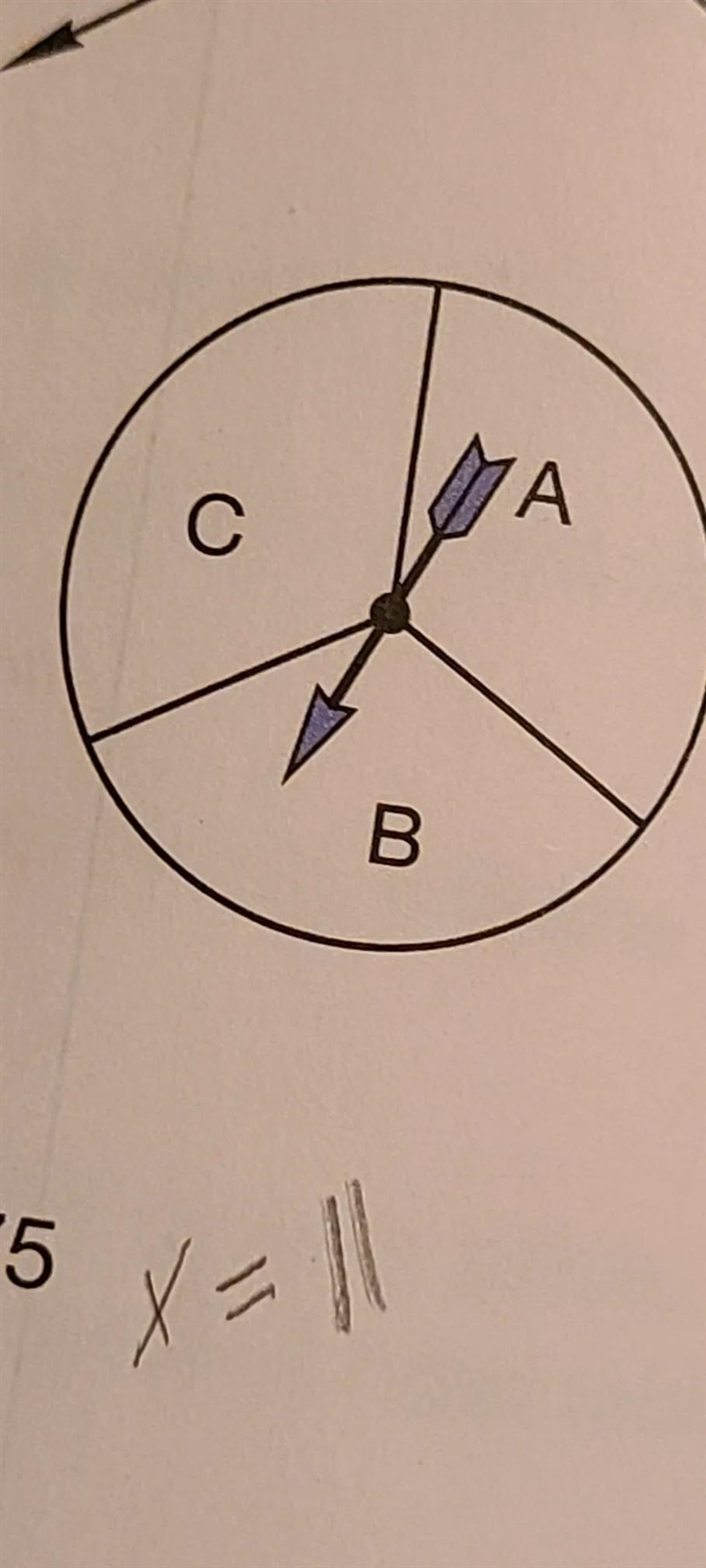 A coin is flipped and a spinner is spun. What is the probability of tails and a consonant-example-1