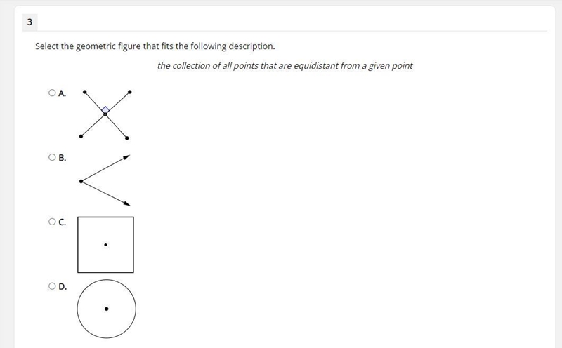 Select the geometric figure that fits the following description. the collection of-example-1