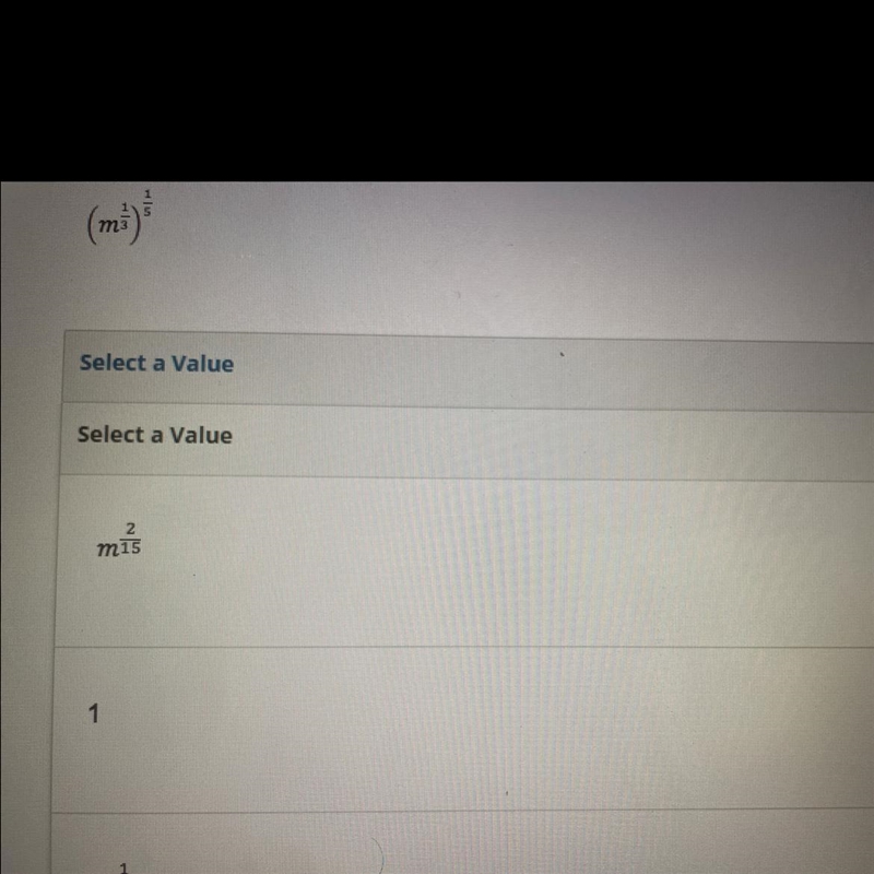 I need help with this expression. I need to select a value-example-1