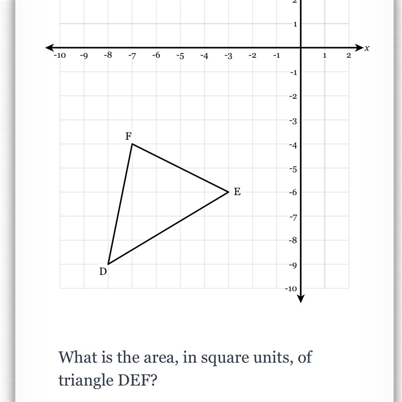 Triangle DEF, with vertices D(-8,-9), E(-3,-6), and F(-7,-4), is drawn on the coordinate-example-1