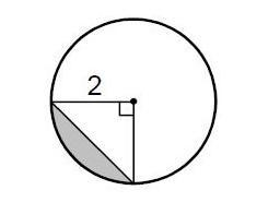 Find the area of the shaded segments. Leave your answer in terms of pi or round to-example-1