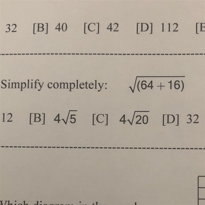 13. Simplify completely: √(64 +16)-example-1