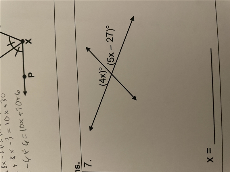 URGENT PLEASE HELP AND SHOW WORK. Solve for x.-example-1