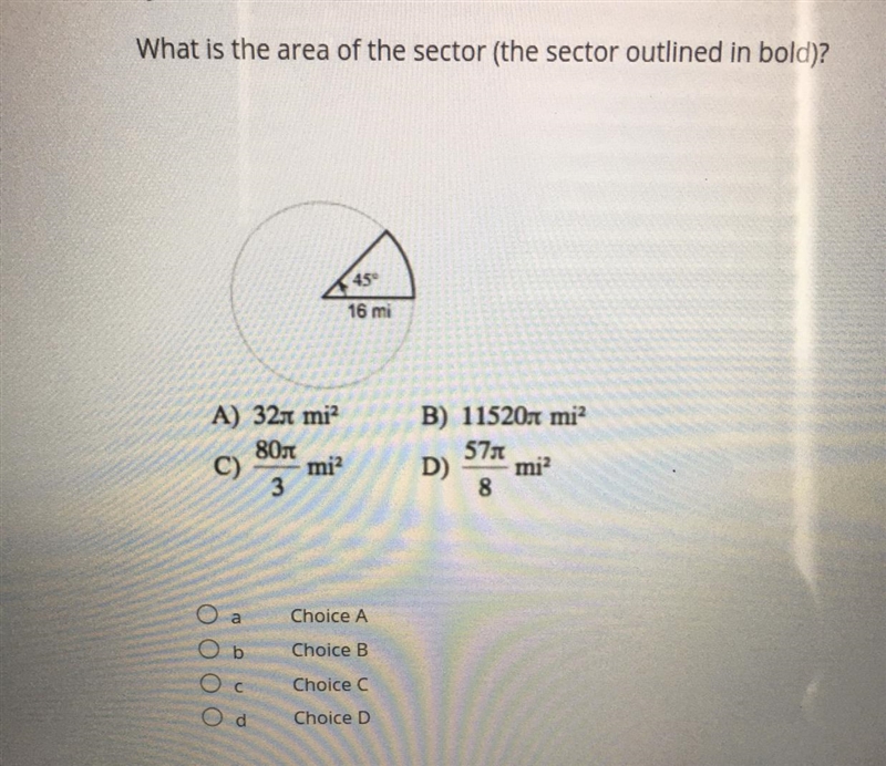 What is the area of the sector the sector outlined in bold?-example-1