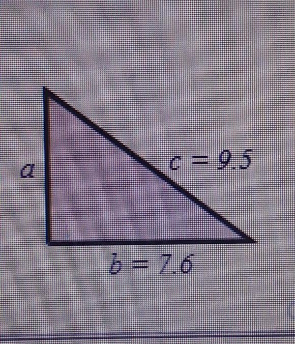 Use the diagrams to find the missing sides of the right triangles.-Round your results-example-1