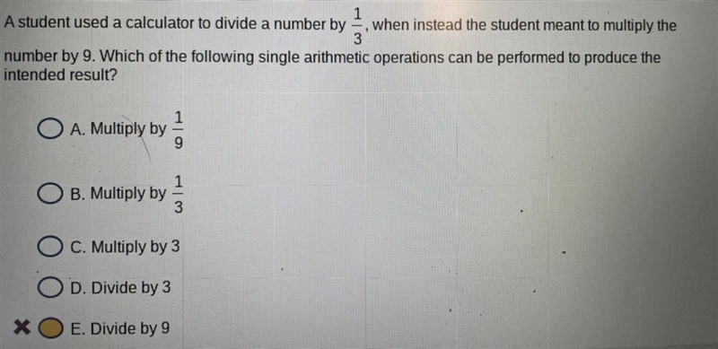 1student used a calculator to divide a number by , when instead the student meant-example-1