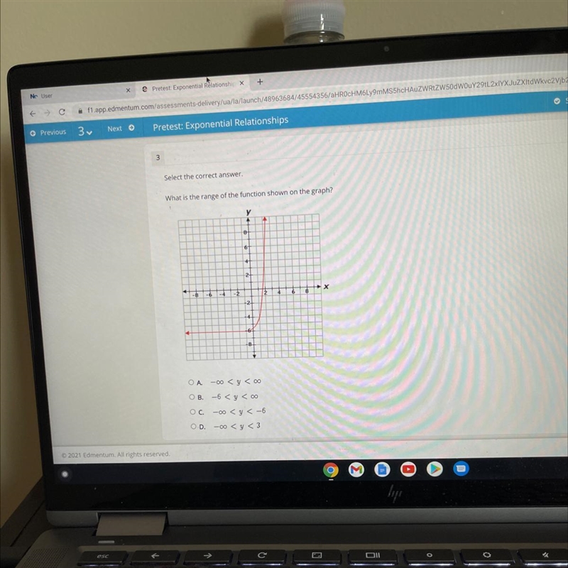 What is the range of the function shown on the graph?уO642-6X-4- 226826-8OA -00-example-1