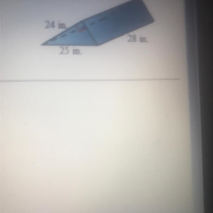 Use formulas to find the lateral area and surface area of the prism.-example-1