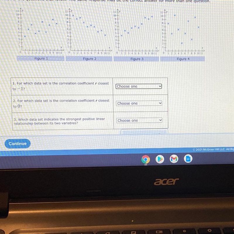 9 10 11Figure 1Figure 2Figure 3Figure 41. For which data set is the correlation coefficient-example-1