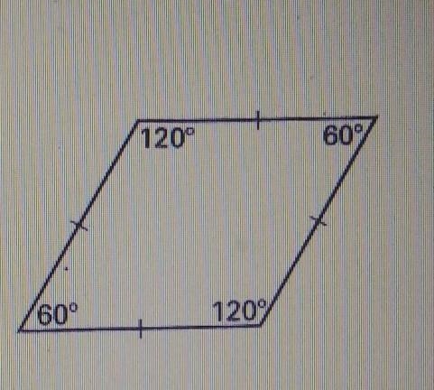 Choose the words that describe the quadrilateral at the right: Concave, Convex, Equilateral-example-1