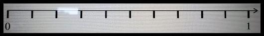 4) Using the number line to help you, decide which fraction is larger or if they are-example-1