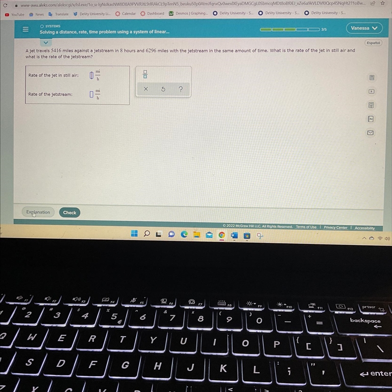 Solving distance rate time problem using a system of linear-example-1