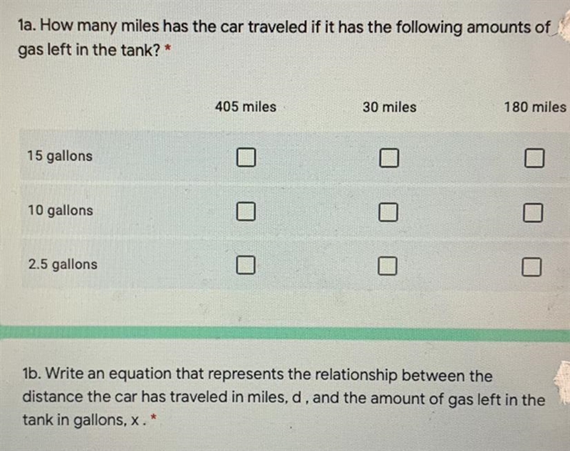 1. A car has a 16-gallon fuel tank. When driven on a highway, it has a gasmileage-example-1