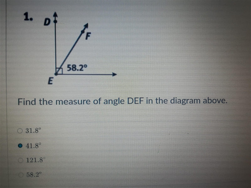 Find the measure of angle DEF in the diagram above-example-1