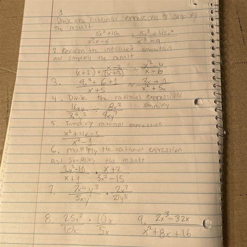 Algebra 2: multiplying and dividing rational expressionsText if u need any questions-example-1