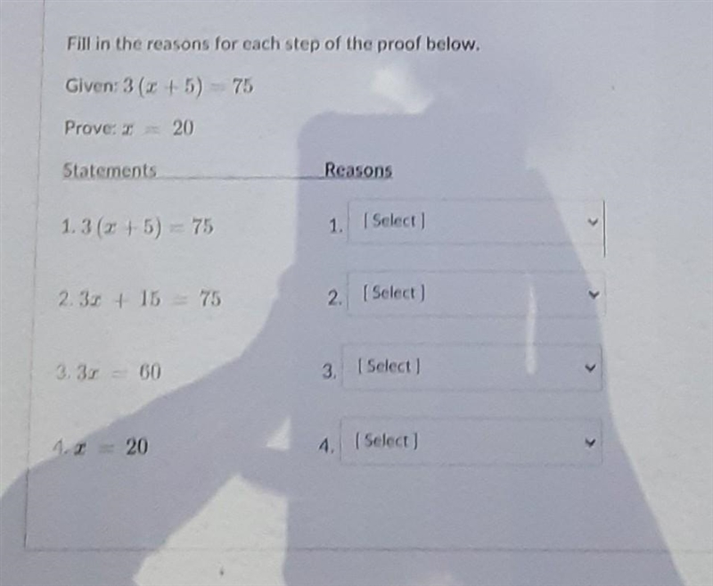 I need to figure out if they are given,proven,multiplication property,division property-example-1