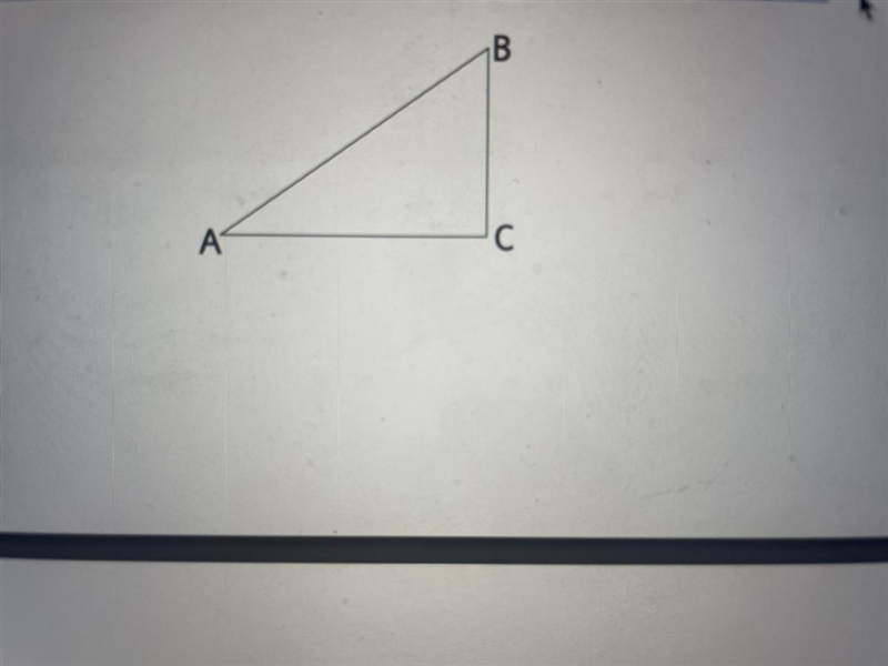 The triangle ABC pictured below is a right, isosceles triangle. If the length of side-example-1